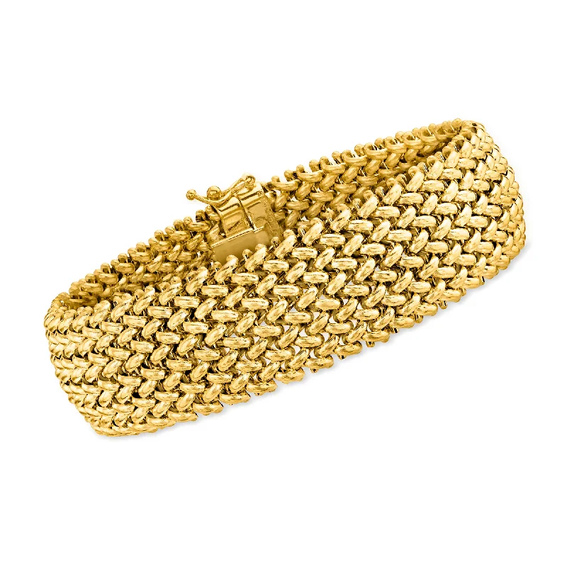 beautiful wedding bangles -beautiful wedding bangles -Ross-Simons Italian 18kt Yellow Gold Riso Bracelet