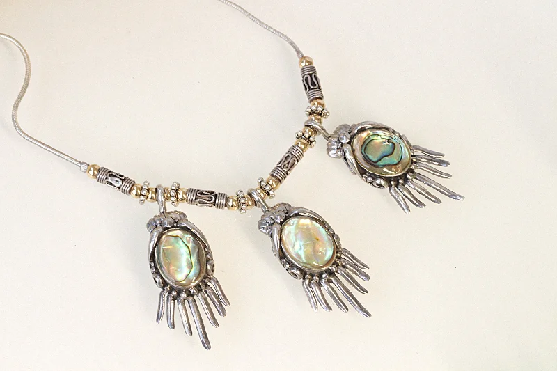 women’s sparkling necklaces -women’s sparkling necklaces -Abalone necklace