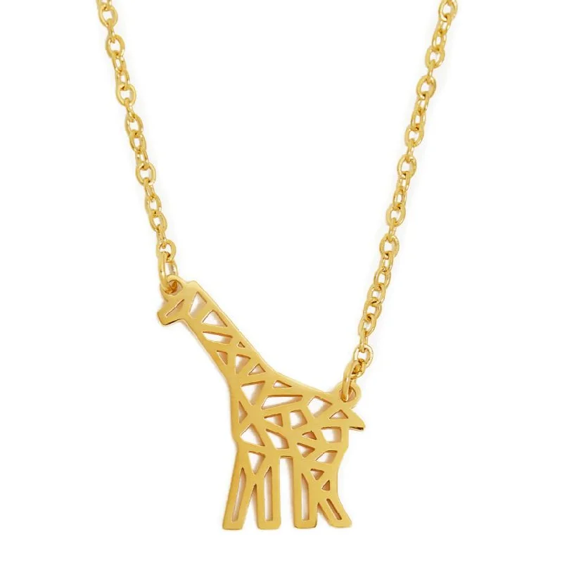 layered necklaces for women -layered necklaces for women -Annie Oak Giraffe Geometric Necklace