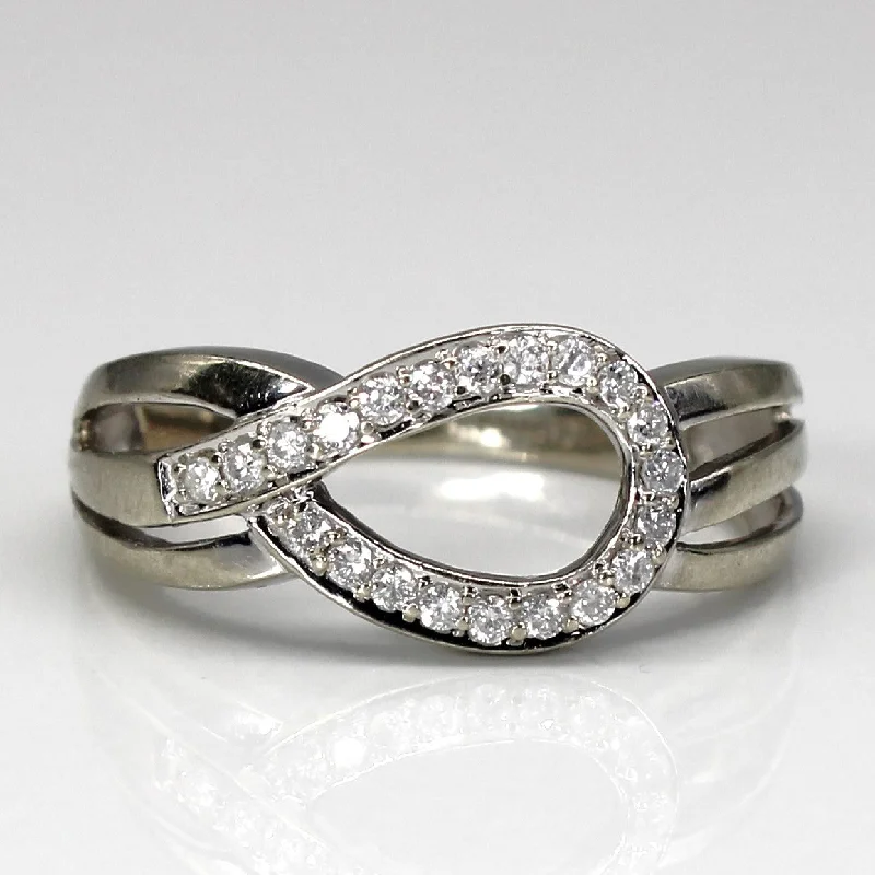 wedding ring sets for women -wedding ring sets for women -Diamond Infinity Ring | 0.21ctw | SZ 5.25 |