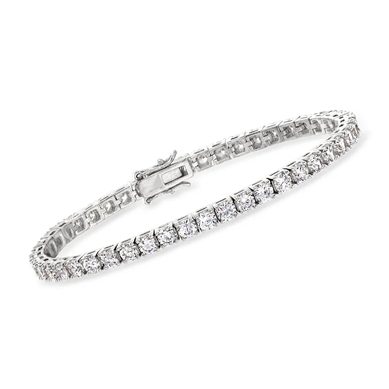 women’s bracelet sets -women’s bracelet sets -Ross-Simons CZ Tennis Bracelet in Sterling Silver