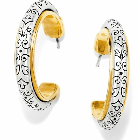 geometric earrings for women -geometric earrings for women -Venezia Hoop Post Earrings G9270