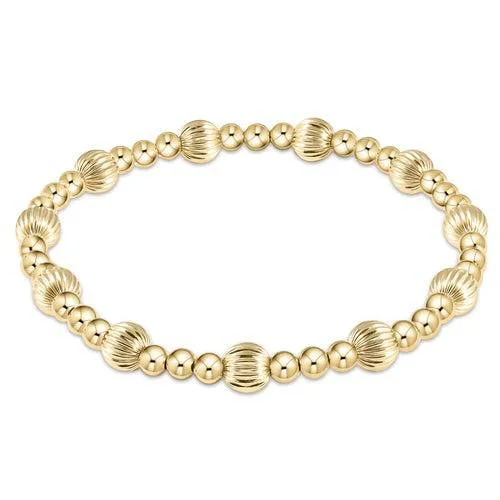 luxury gold bracelets -luxury gold bracelets -Enewton - Dignity Sincerity Pattern 6mm Bead Bracelet - gold