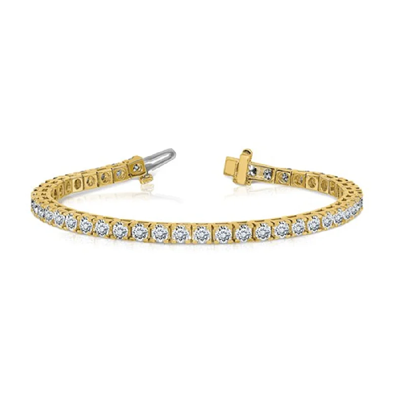 gemstone bracelets for women -gemstone bracelets for women -14K Gold 3.00ctw. Moissanite Tennis Bracelet