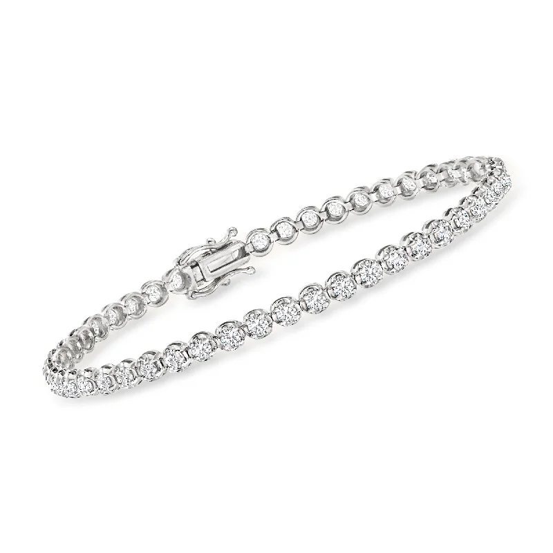 women’s tennis bracelets -women’s tennis bracelets -Ross-Simons Diamond Tennis Bracelet in 14kt Yellow Gold