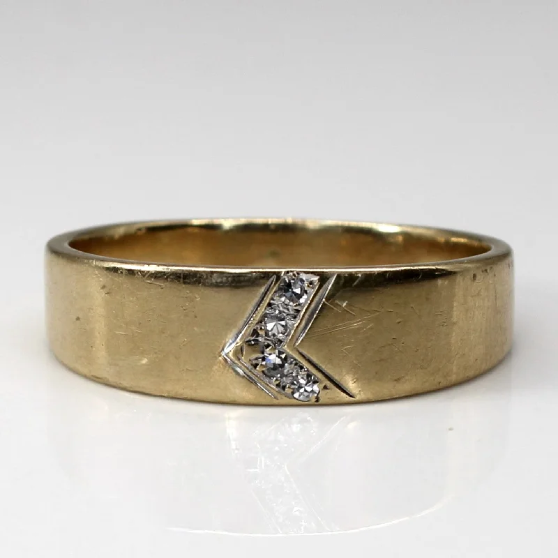 custom gold rings -custom gold rings -Diamond Solid Gold Band | 0.06ctw | SZ 12.75 |