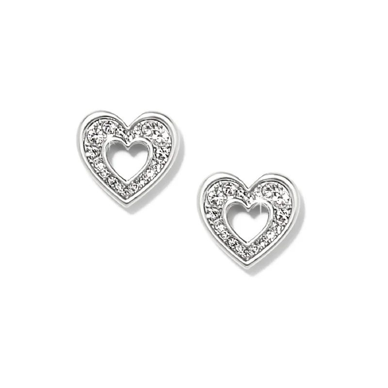 bold earrings for women -bold earrings for women -Enchanting Heart Post Earrings - JA0076